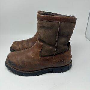 UGG Australia BEACON 8" Brown Shearling Winter Snow Boots Men's 12